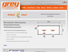 Tablet Screenshot of greycontainer.com